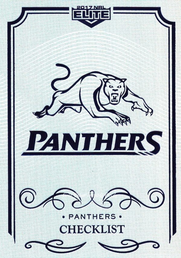 2017 NRL Elite Silver Specials - SS101 Checklist Penrith Panthers