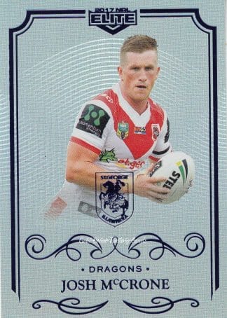 2017 NRL Elite Silver Specials - SS125 Josh McCrone St George Dragons