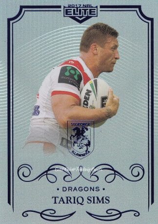 2017 NRL Elite Silver Specials - SS129 Tariq Sims St George Dragons