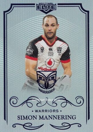 2017 NRL Elite Silver Specials - SS147 Simon Mannering Warriors