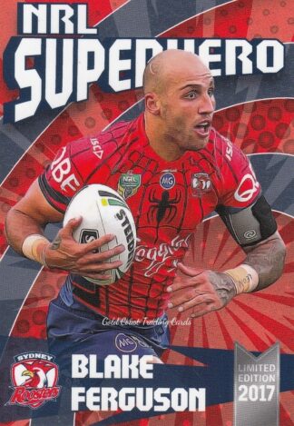 2017 NRL Superhero Card - SH12 Blake Ferguson Sydney Roosters