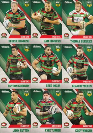2017 NRL Traders Base Team Set - South Sydney Rabbitohs