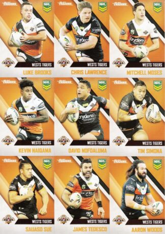 2017 NRL Traders Base Team Set - Wests Tigers