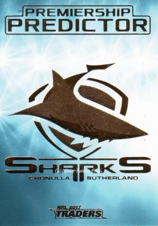 2017 NRL Traders Premiership Predictor - PP04 Cronulla Sharks