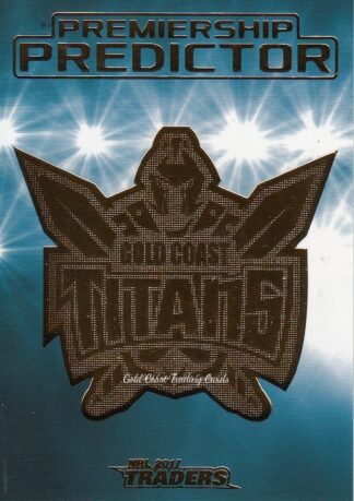 2017 NRL Traders Premiership Predictor - PP05 Gold Coast Titans