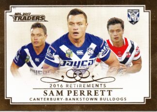2017 NRL Traders Retirements - R03 Sam Perrett Canterbury Bulldogs