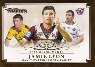 2017 NRL Traders Retirements - R06 Jamie Lyon Manly Sea Eagles