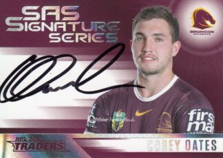 2017 NRL Traders Authentic SAS Signature - SASS01 Corey Oates Brisbane Broncos