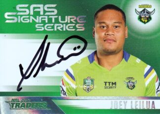 2017 NRL Traders Authentic SAS Signature - SASS02 Joey Leilua Canberra Raiders