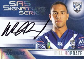2017 NRL Traders Authentic SAS Signature - SASS03 Will Hopoate Canterbury Bulldogs