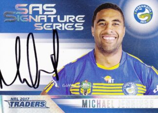 2017 NRL Traders Authentic SAS Signature - SASS10 Michael Jennings Parramatta Eels