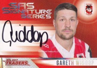 2017 NRL Traders Authentic SAS Signature - SASS13 Gareth Widdop St George Dragons