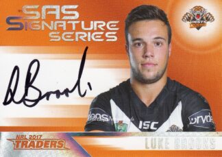 2017 NRL Traders Authentic SAS Signature - SASS16 Luke Brooks Wests Tigers