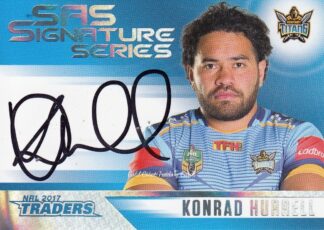 2017 NRL Traders Authentic SAS Signature - SASS05 Konrad Hurrell Gold Coast Titans