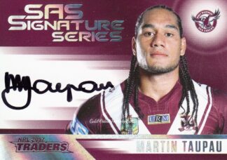 2017 NRL Traders Authentic SAS Signature - SASS06 Martin Taupau Manly Sea Eagles