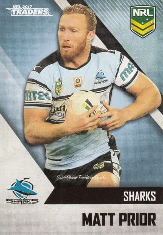 2017 NRL Traders Common Card - Base 039 Matt Prior Cronulla Sharks