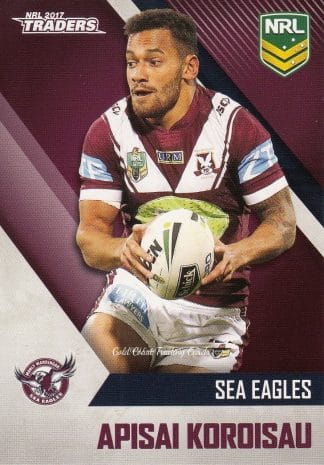 2017 NRL Traders Common Card - Base 054 Apisai Koroisau Manly Sea Eagles