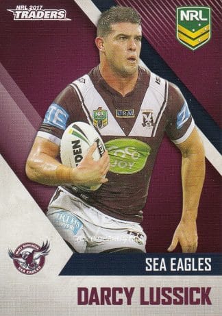2017 NRL Traders Common Card - Base 055 Darcy Lussick Manly Sea Eagles