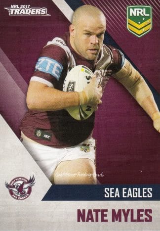 2017 NRL Traders Common Card - Base 056 Nate Myles Manly Sea Eagles
