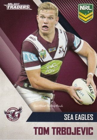 2017 NRL Traders Common Card - Base 060 Tom Trbojevic Manly Sea Eagles