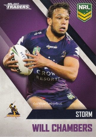 2017 NRL Traders Common Card - Base 063 Will Chambers Melbourne Storm