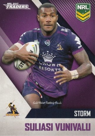 2017 NRL Traders Common Card - Base 070 Suliasi Vunivalu Melbourne Storm