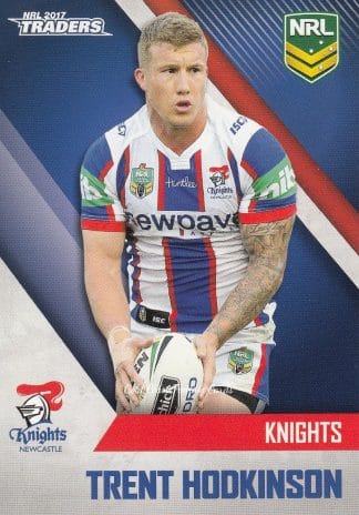 2017 NRL Traders Common Card - Base 073 Trent Hodkinson Newcastle Knights