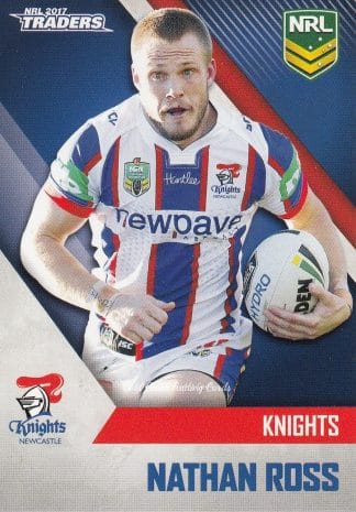 2017 NRL Traders Common Card - Base 077 Nathan Ross Newcastle Knights