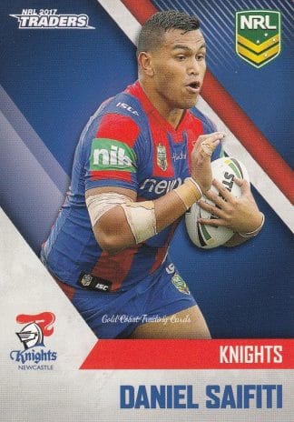 2017 NRL Traders Common Card - Base 078 Daniel Saifiti Newcastle Knights