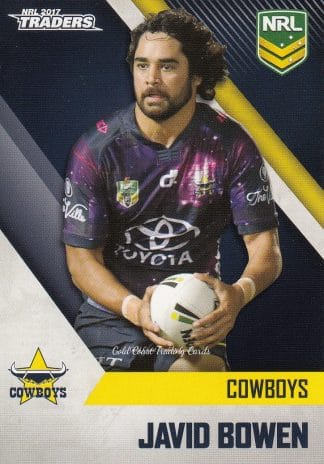 2017 NRL Traders Common Card - Base 082 Javid Bowen North QLD Cowboys