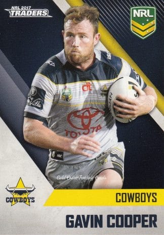 2017 NRL Traders Common Card - Base 083 Gavin Cooper North QLD Cowboys