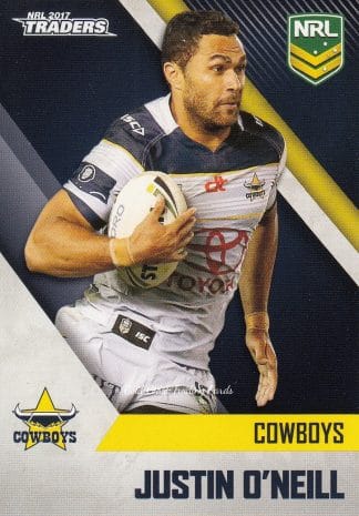 2017 NRL Traders Common Card - Base 087 Justin O'Neill North QLD Cowboys