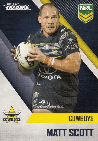 2017 NRL Traders Common Card - Base 088 Matt Scott North QLD Cowboys