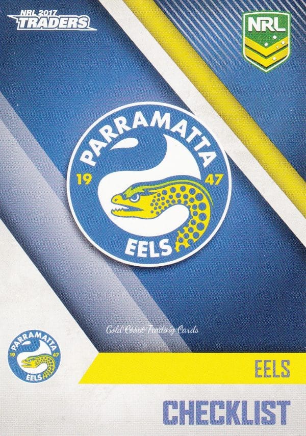 2017 NRL Traders Common Card - Base 091 Checklist Parramatta Eels