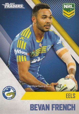 2017 NRL Traders Common Card - Base 093 Bevan French Parramatta Eels