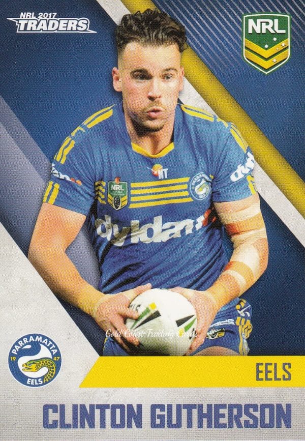 2017 NRL Traders Common Card - Base 094 Clinton Gutherson Parramatta Eels