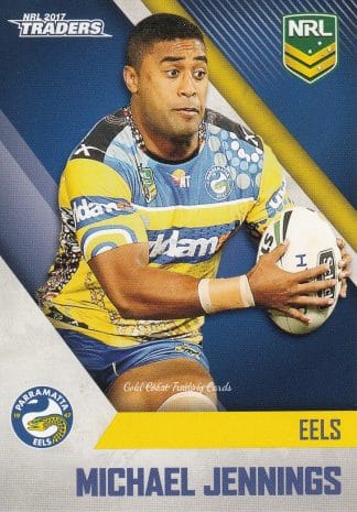 2017 NRL Traders Common Card - Base 095 Michael Jennings Parramatta Eels