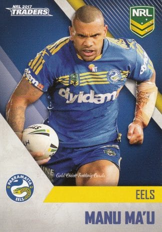2017 NRL Traders Common Card - Base 097 Manu Ma'u Parramatta Eels
