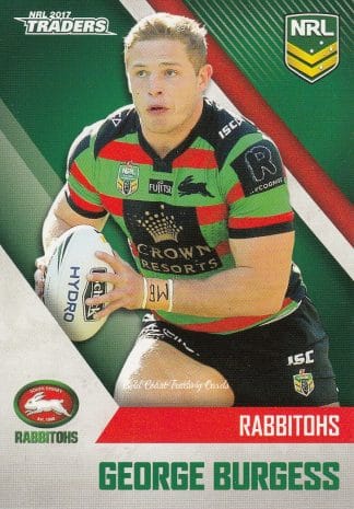 2017 NRL Traders Common Card - Base 112 George Burgess South Sydney Rabbitohs