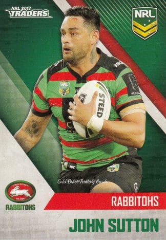 2017 NRL Traders Common Card - Base 118 John Sutton South Sydney Rabbitohs