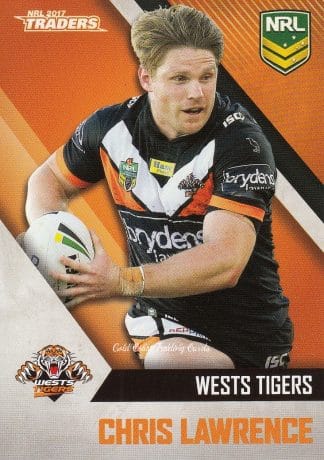 2017 NRL Traders Common Card - Base 153 Chris Lawrence Wests Tigers