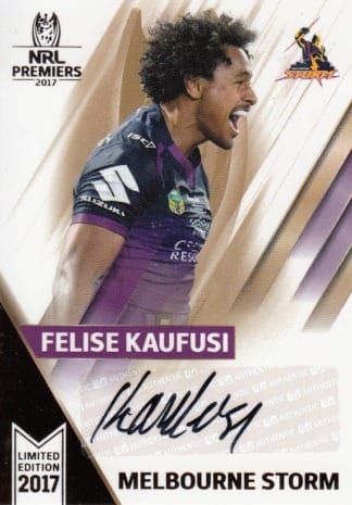 2017 NRL Premiers Signature Series - SPC12 Felise Kaufusi Melbourne Storm