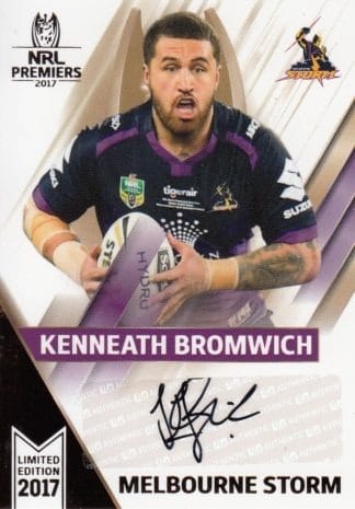 2017 NRL Premiers Signature Series - SPC15 Kenneath Bromwich Melbourne Storm