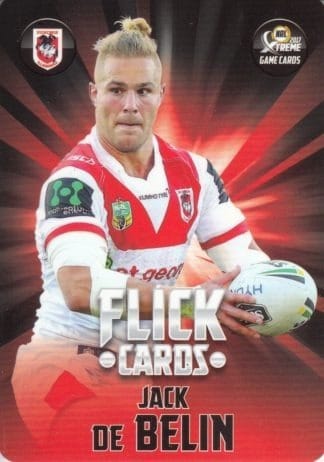 2017 NRL Xtreme Flick Cards - FC13 Jack De Belin St George Dragons