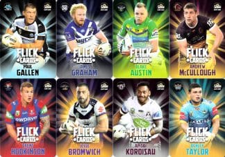 2017 NRL Xtreme Flick Cards -  Full Set 16 Cards