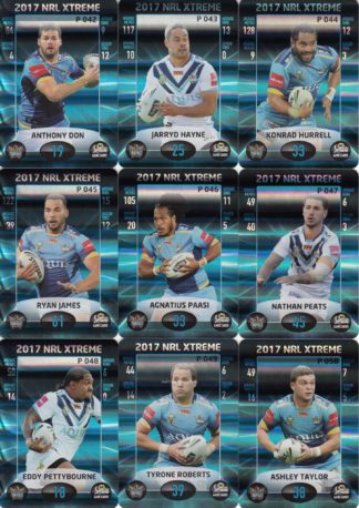 2017 NRL Xtreme Parallel Team Set - Gold Coast Titans