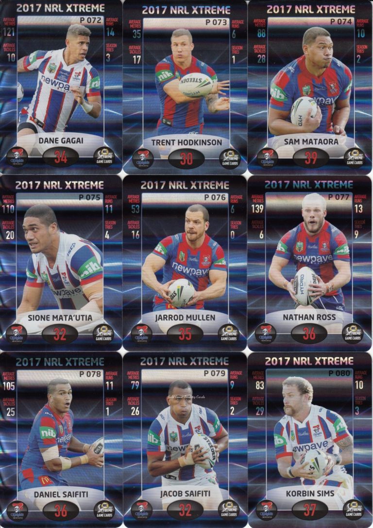 2017 NRL Xtreme Parallel Team Set - Newcastle Knights