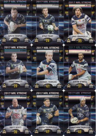2017 NRL Xtreme Parallel Team Set - North QLD Cowboys