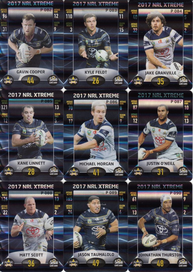 2017 NRL Xtreme Parallel Team Set - North QLD Cowboys