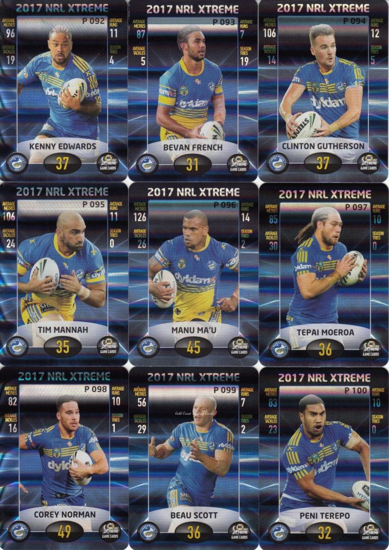 2017 NRL Xtreme Parallel Team Set - Parramatta Eels